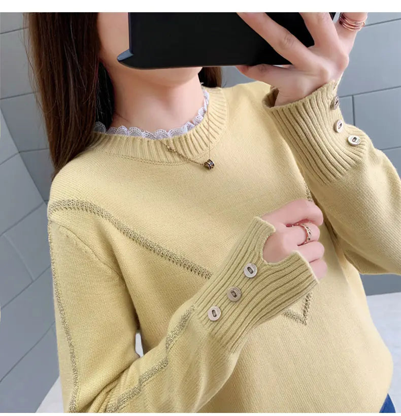 Women's Loose Knit Sweater for Fall/Winter Fashion