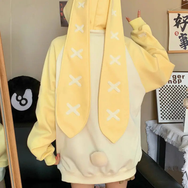 Cute Women's Casual Loose Hooded Sweater for Fall/Winter