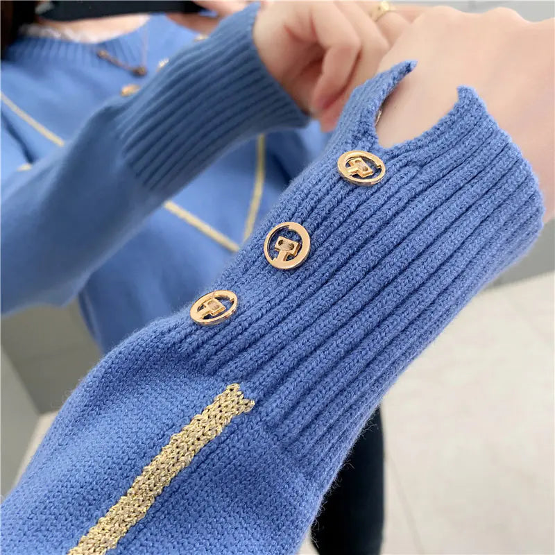 Women's Loose Knit Sweater for Fall/Winter Fashion