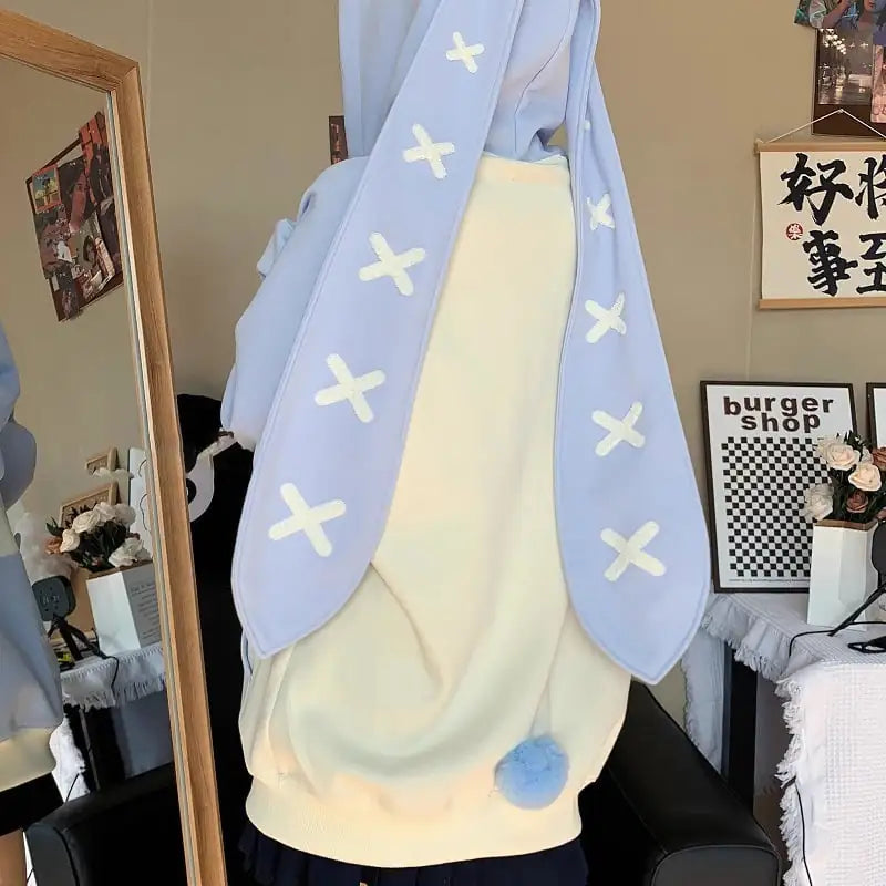 Cute Women's Casual Loose Hooded Sweater for Fall/Winter